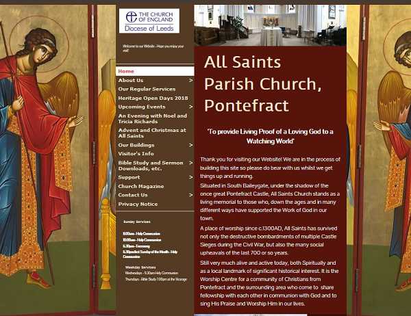 All Saints Pontefract WebSite